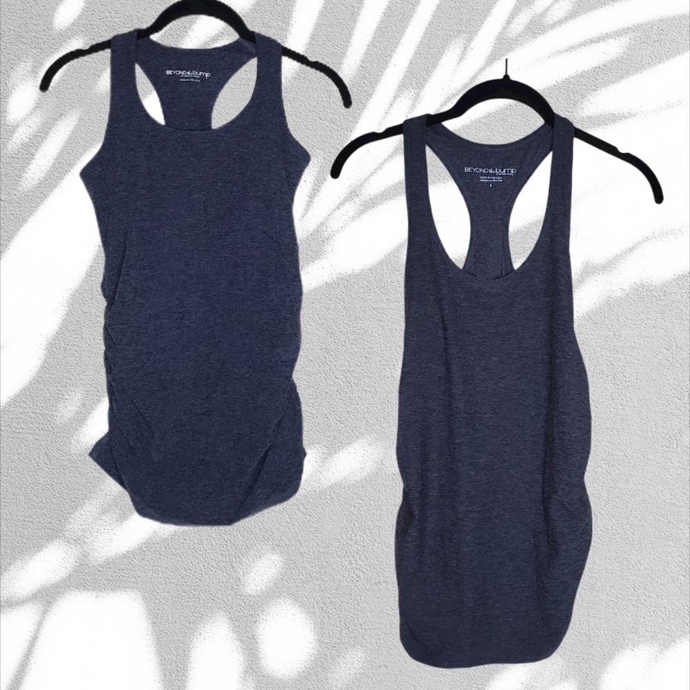 (2) Beyond Yoga Beyond The Bump Maternity Tanks
